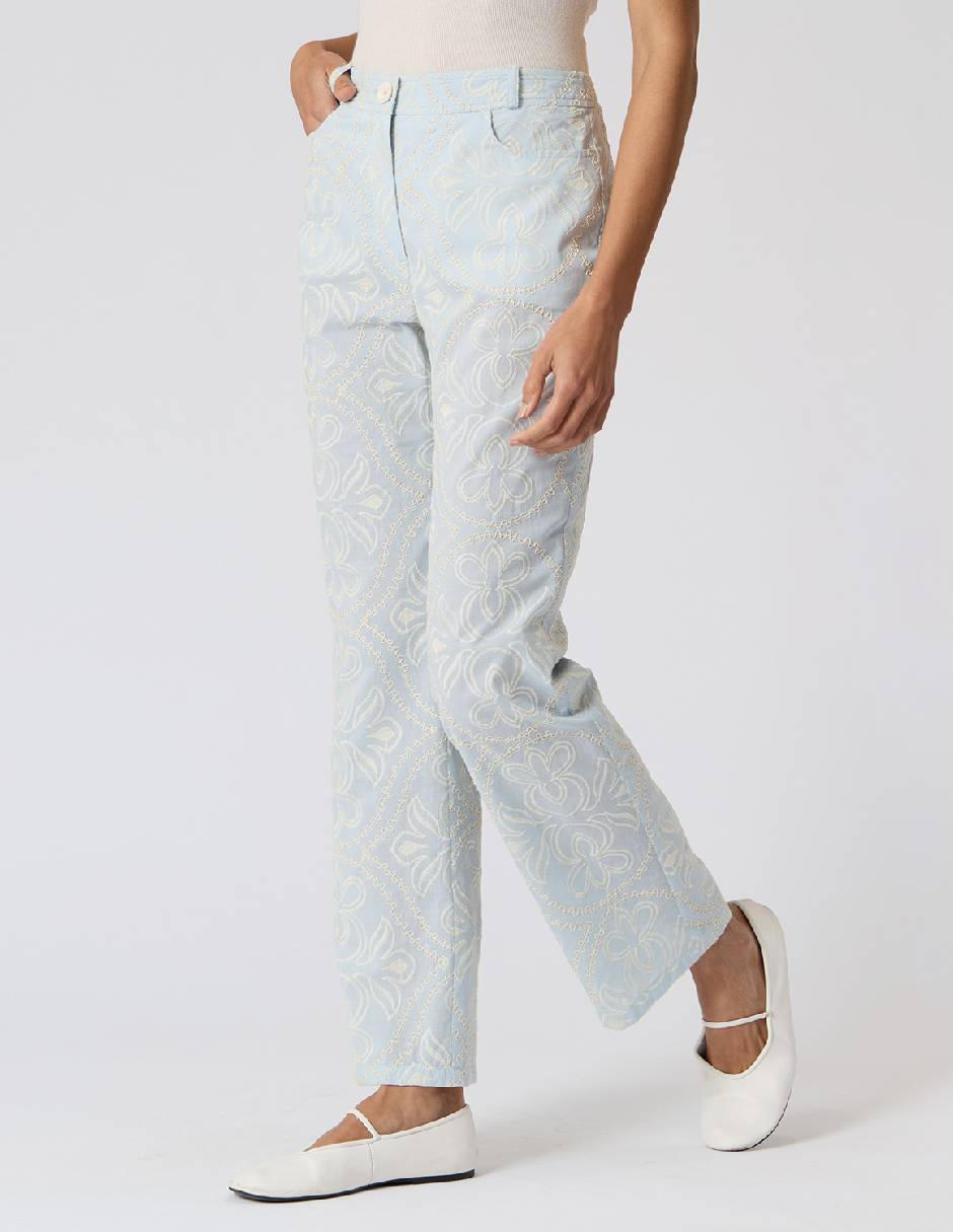 Pantalón regular regular para mujer